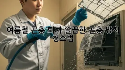 여름철 곤충 퇴치! 깔끔한 곤충 방지 청소법