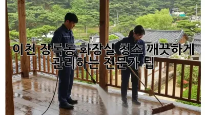 이천 장록동 화장실 청소, 깨끗하게 관리하는 전문가 팁!